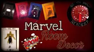 DIY \ MARVEL ROOM DECOR * Comics DIY
