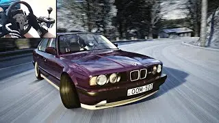 BMW E34 M5 Snow Drift | Assetto Corsa ( Steering Wheel ) Gameplay