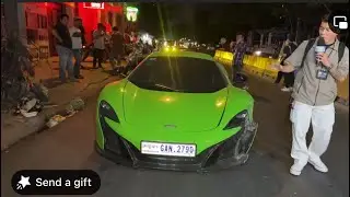 រថយន្តទំនេីប Mclaren តំលៃជិត ៣០ មុឺនដុល្លា បុ.ក.ទ្រូងផ្លូវទៅមុខលែងរួច #news #funnyvideo