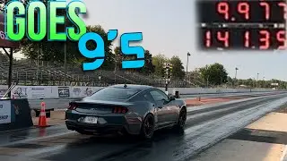 2024 MUSTANG GOES 9's with (ROUSH LAUNCH EDITION SUPERCHARGER) with the bag of tricks quarter mile