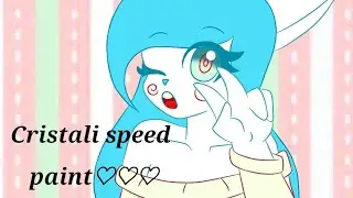 *not clickbait lol*cristali speedpaint♡gift for cristali & zafiro toon♡{CUTE}(plz read the pin cmt)
