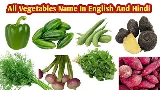All Vegetables Name In English And Hindi With Pictures  || Vegetables Name In English With Pictures