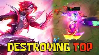 Challenger Rank 1 Riven Main Destroying Top Lane | Riven Smurfing