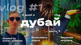VLOG №3: ДУБАЙ. GREEN PLANET DUBAI. BLUEWATERS ISLAND. БЛЮ ВОТЕР. DUBAI MARINE BEACH.