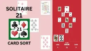 Solitaire 21 Card Sort - Universal iOS Mobile Game