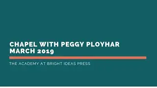 💡 Online Chapel for Homeschool Families | Guest Speaker, Peggy Ployhar