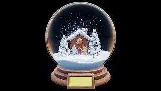It is a Christmas crystal ball that can snow ~
