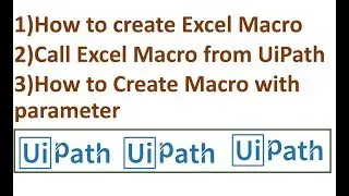 Excel macros in uipath