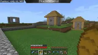 Minecraft Realm Stream Rerun building village wall Pt:2