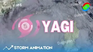 The Track of Typhoon Yagi (2024)
