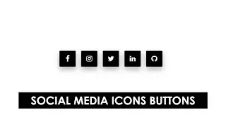 How To Create Social Media Buttons | Create A Animated Social Media Icons Buttons Use Html And Css