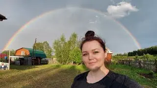 ЖИЗНЬ В ДЕРЕВНЕ. САДИМ ЦВЕТЫ. ПОСЛЕ ДОЖДЯ
