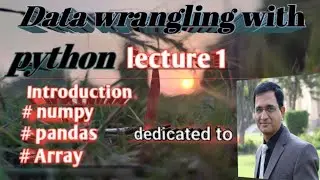 Data Wrangling with python pandas tutorial #education @atharkharal #python #pandasong #github