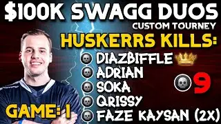 *NEW* WARZONE 2.0 Huskerrs Kills DiazBiffle!! / $100K SWAGG DUOS Custom Tournament!