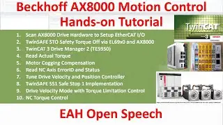 MB20. [AX8000 Servo][0/10] Beckhoff AX8000 Motion Control Tutorial Open Speech