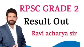 RPSC 2nd Grade English Exam 2022 Cut off । Second Grade English  by Ravi Acharya Sir