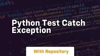 python test catch exception
