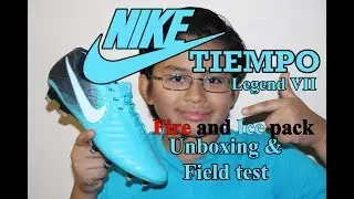 Unboxing and Field test of Nike Tiempo Legend VII FG Soccer Cleat - Blue/White/Obsidian