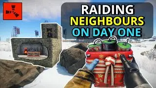 RAIDING My Neighbor On The FIRST DAY In Search Of A PROFIT! - Rust Solo/Duo Survival
