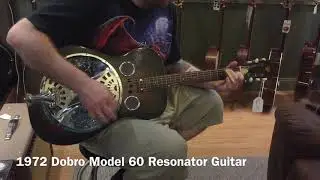 1972 Dobro Model 60 Round Neck Resonator Guitar