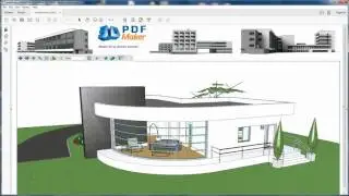 3D PDF Maker StandAlone Tutorial 2h. 3D PDF with SketchUP and ArchLINE .SKP Models