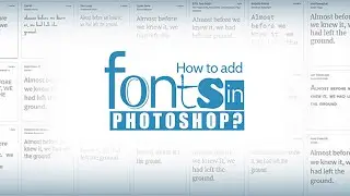 How to add a font in Photoshop | install a font in Photoshop 2021