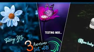 Awesome !  3 Text(Lyrics) Animations In Alight Motion | Tutorial