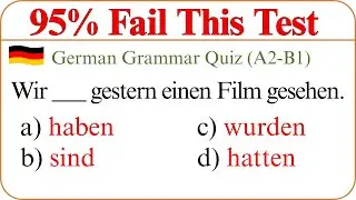Deutschtest A2-B1 | Bestehst du diesen Grammatik-Check? 🧠