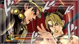 Jojo's Bizzare adventure Eyes of Heaven Jotaro and Jolyne vs Warmuu and Rudol