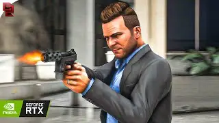 GTA V: 'Carbine Rifles' Mission RTX™ 3090 Gameplay [4k] Max Settings - QuantV Graphics MOD