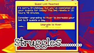 Struggles of not having hive plus (mcpe hive)