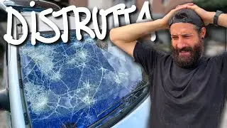 MACCHINA DISTRUTTA dalla GRANDINE 😩 | Provo a sostituire il parabrezza
