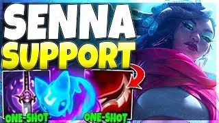 SENNA SUPPORT IS AMAZINGLY OP!!! (One-Shot As a SUPPORT) Senna Support Gameplay - League of Legends