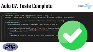 Aula 07. Teste Completo: Captura, Validação e Upload de Arquivos PHP