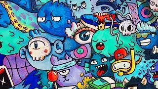 DOODLE INSPIRATION | Copic marker Timelapse Drawing