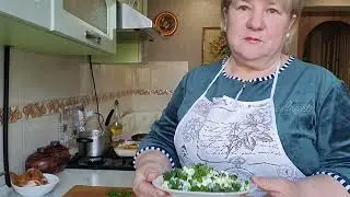 Картофельный Гратен в духовке. Гороховый суп. Фрикадельки. Свежий салат.