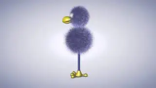 Cinema 4d Птичка  аним камера