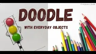 How to draw || Art with every day objects || Doodle for fun || #doodles