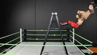 KEW Superplex off ladder through 4 tables!