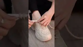 How to tie shoelaces quickly | Easy Stylish Shoe lacing 