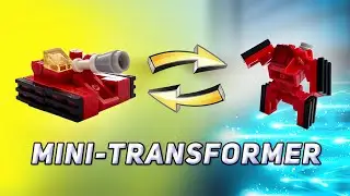 Lego robot tank mini transformer   simple assembly