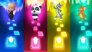 The Boss Baby VS BabyBus Vs Tom VS Jerry - Tiles Hop
