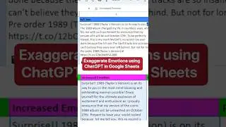 Use ChatGPT For Google Sheets! 