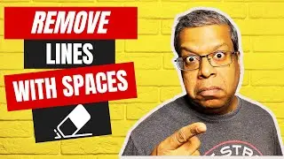 HOW TO REMOVE LINES WITH SPACES: Regular Expression Example in Notepad++