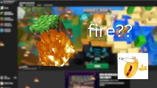 The minecraft launcher caught on fire 💀