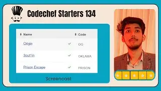Codechef Starters 134 | Contest Screencast | Armaan Dutt