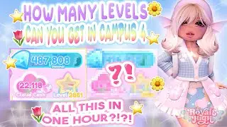 📚ALERT💎 HOW MANY LEVELS CAN YOU GET 🌈IN A SCHOOL DAY ON CAMPUS 4🌺 | Royale High