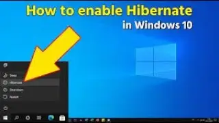 How to make Hibernate Icon Visible In start Menu