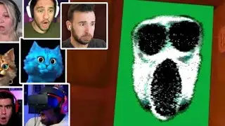 ютуберы боятся скримеры из игры Doors roblox ambus Скример
