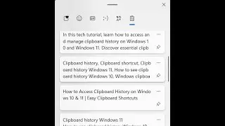 How to Access Clipboard History on Windows 10 & 11 | Easy Clipboard Shortcuts
